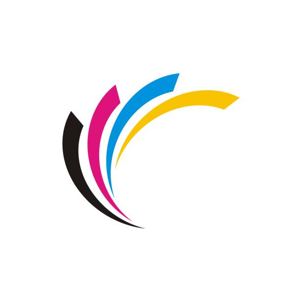 Abstract Printing Swoosh Logo Template Illustration Design. Vector EPS 10.